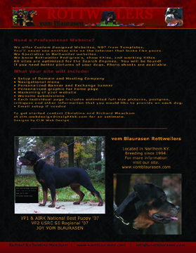 rottweiler ads. rottweiler magazine ads,  rottweiler graphic design, rottweiler ad design